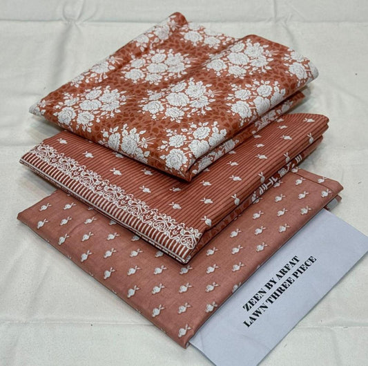 Zeen Printed Lawn Unstitched 3Piece D-57