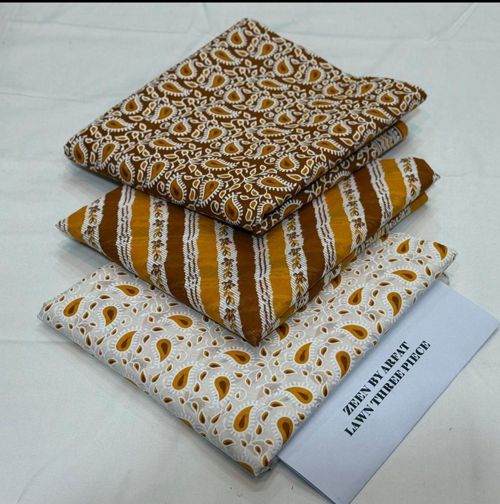 Zeen Printed Lawn Unstitched 3Piece D-70