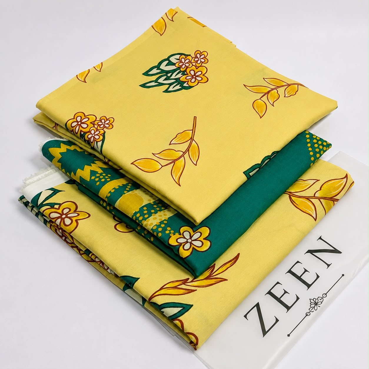 Zeen Printed Lawn Unstitched 3Piece D-0020