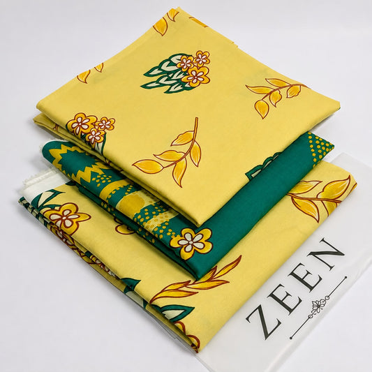 Zeen Printed Lawn Unstitched 3Piece D-0020