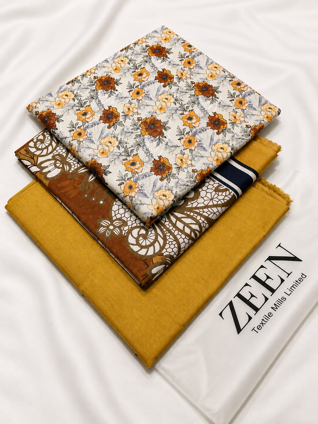 Zeen Printed Lawn Unstitched 3Piece D-0022