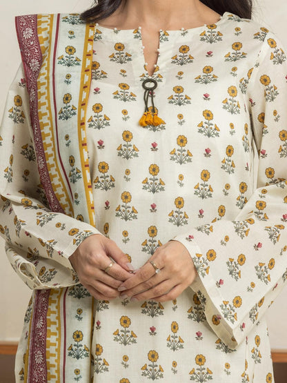 EDENROBE Lawn Printed 3Piece D-007