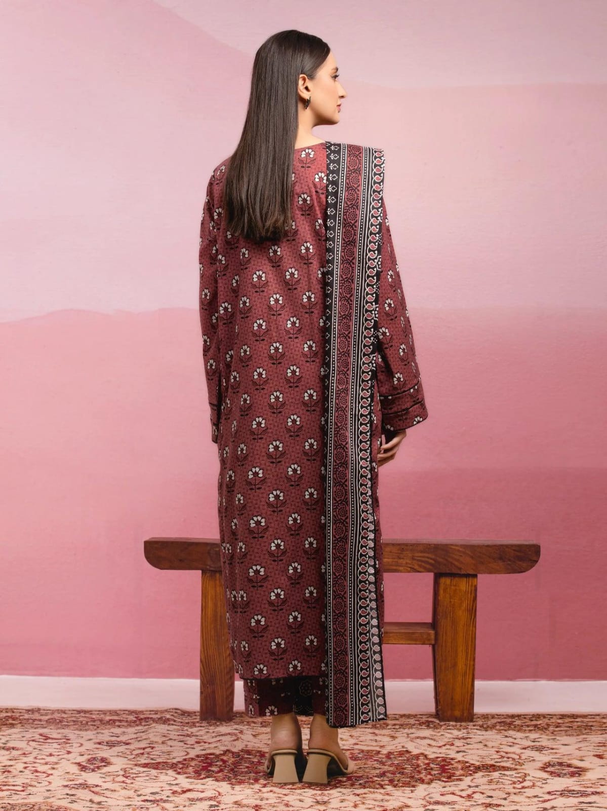 EDENROBE Lawn Printed 3Piece D-005