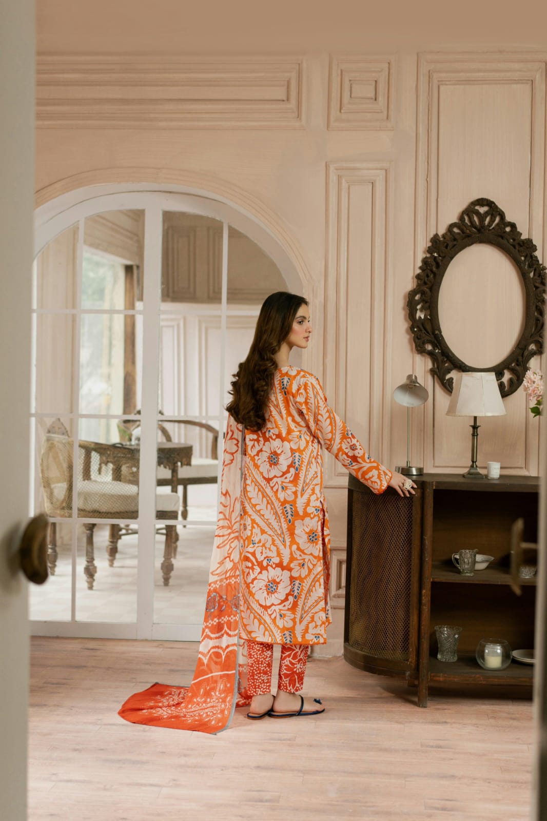 EDENROBE Lawn Printed 3Piece D-002