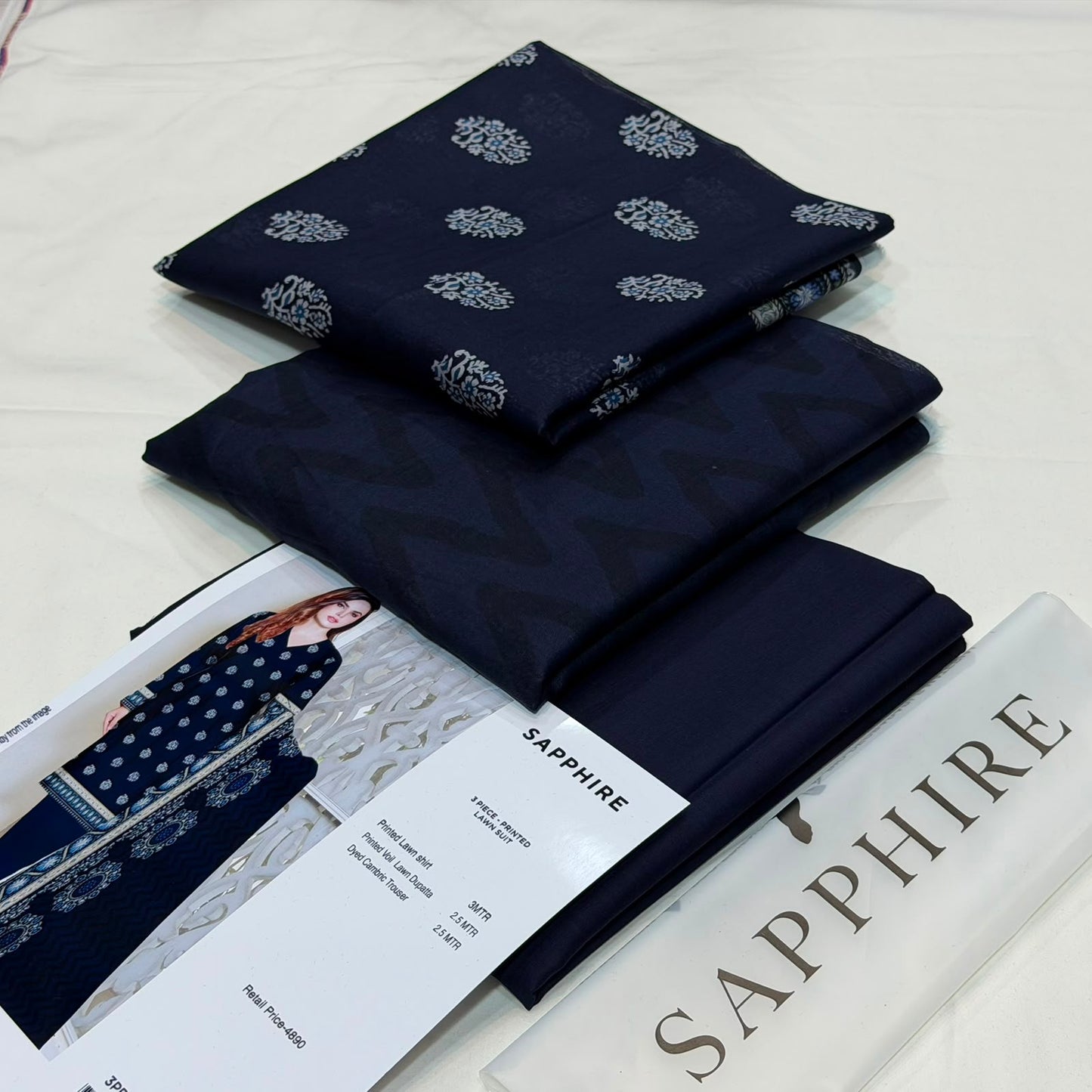 Sapphire Lawn Printed 3Piece D-01