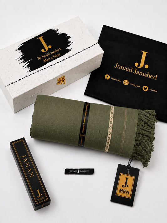 J. Men Premium Wool Shawl+ Perfume D-008