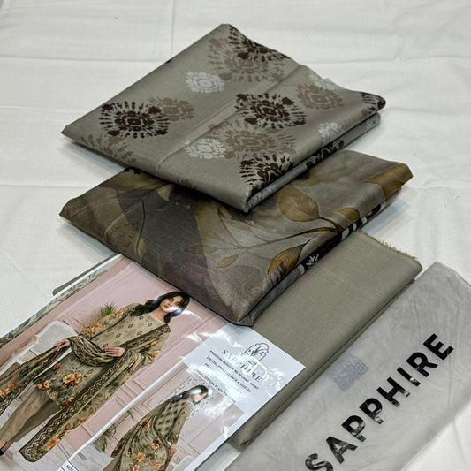 Sapphire Lawn Printed 3Piece D-13