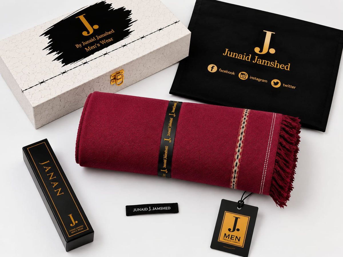 J. Men Premium Wool Shawl+ Perfume D-011
