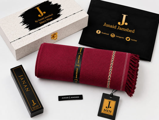 J. Men Premium Wool Shawl+ Perfume D-011