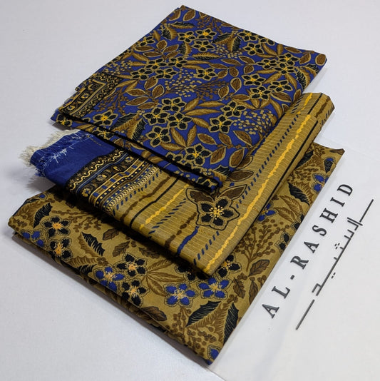 AL-RASHID  Printed Lawn Unstitched 3Piece D-038