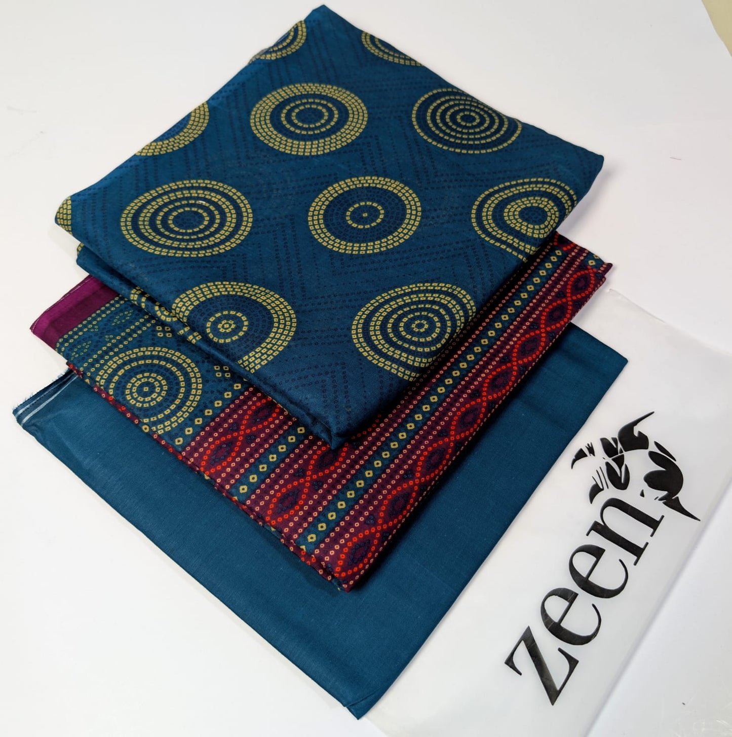 Zeen Printed Lawn Unstitched 3Piece D-122