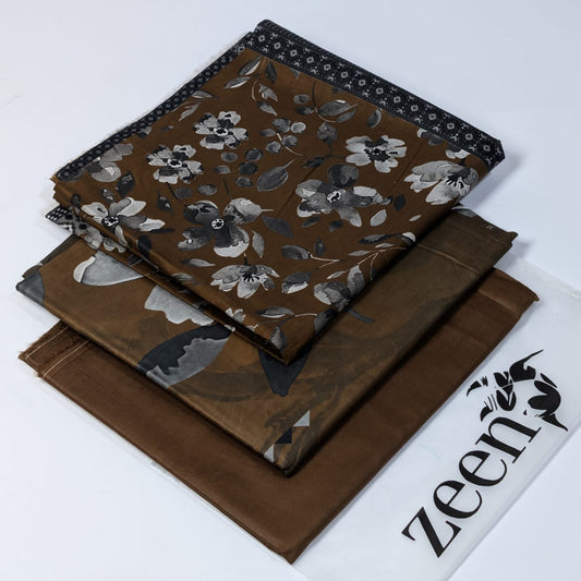 Zeen Printed Lawn Unstitched 3Piece D-165