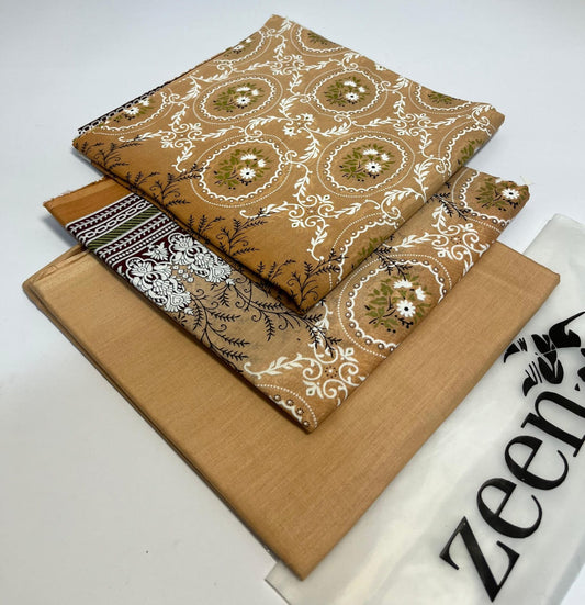 Zeen Printed Lawn Unstitched 3Piece D-90