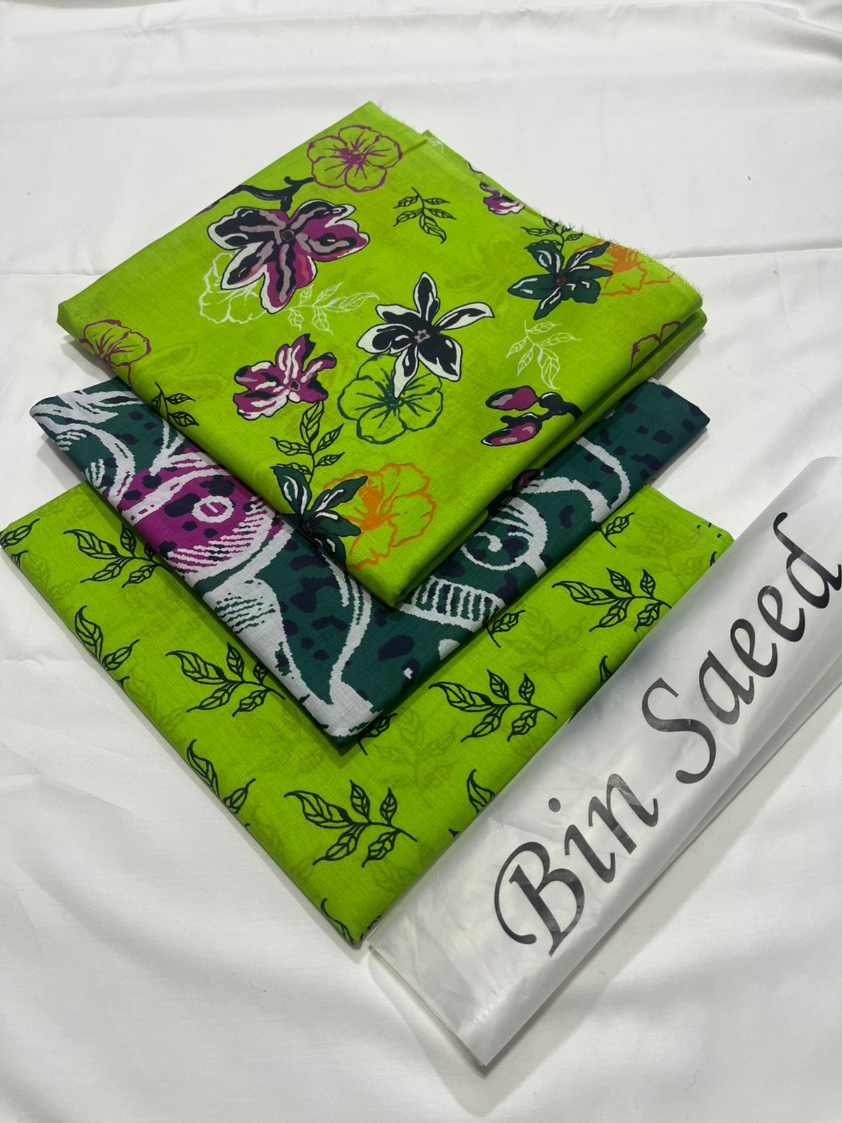 Bin Saeed Lawn Printed 3Piece D-17