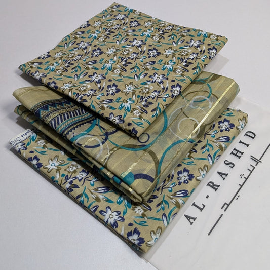 AL-RASHID  Printed Lawn Unstitched 3Piece D-008