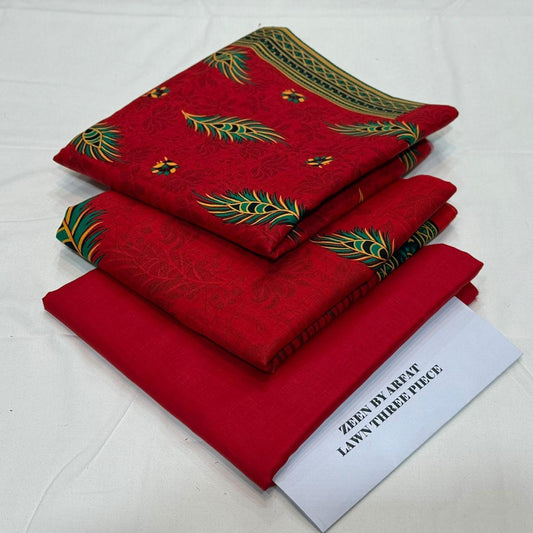 Zeen Printed Lawn Unstitched 3Piece D-36