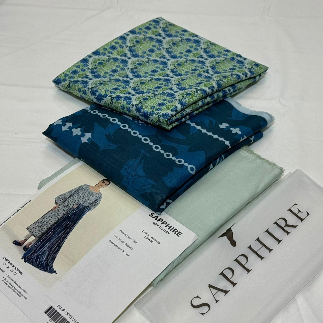 Sapphire Lawn Printed 3Piece D-22