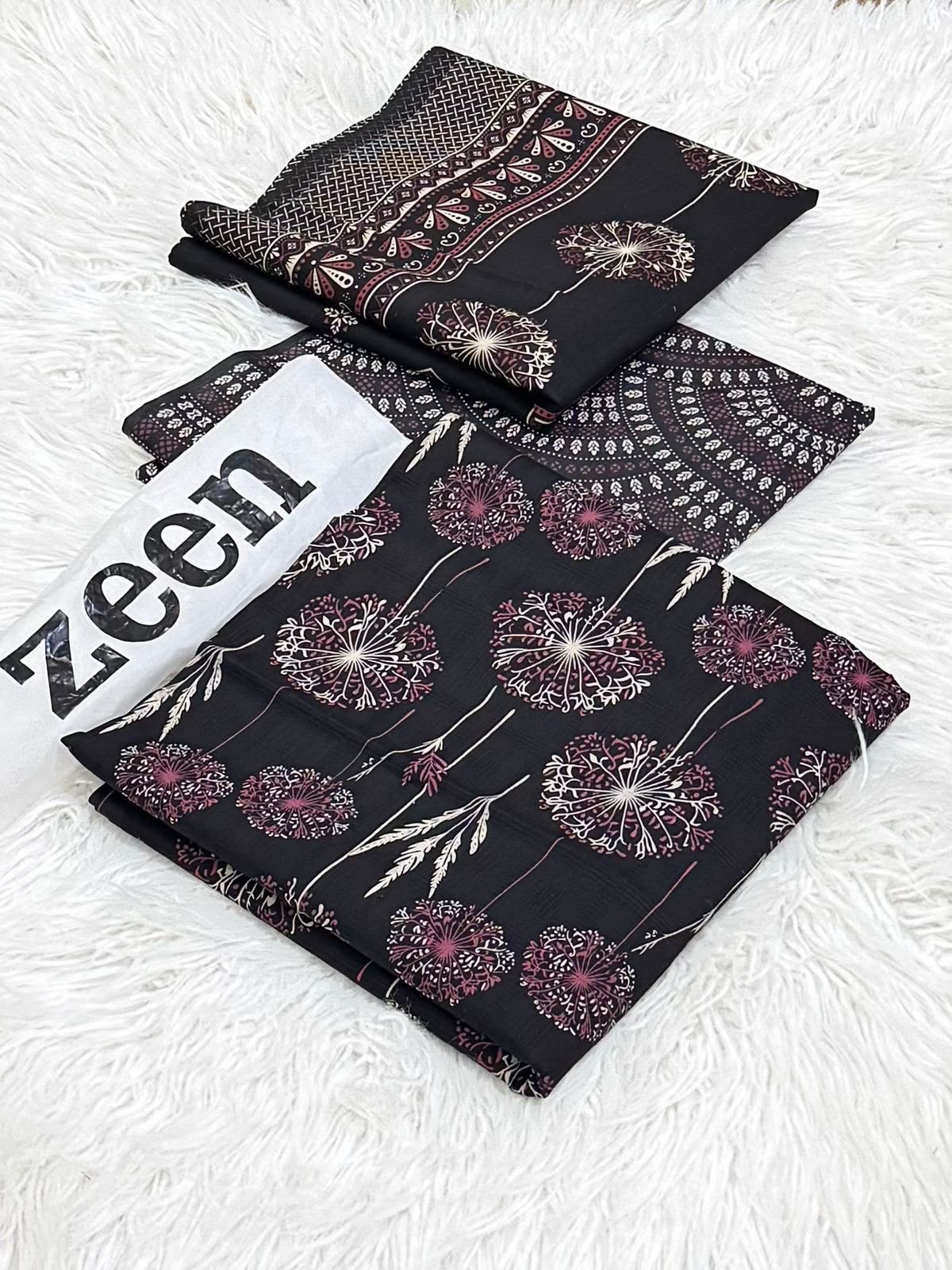 Zeen Printed Lawn Unstitched 3Piece D-0057