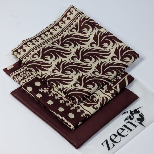 Zeen Printed Lawn Unstitched 3Piece D-154