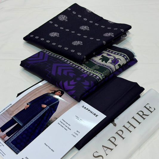 Sapphire Lawn Printed 3Piece D-08