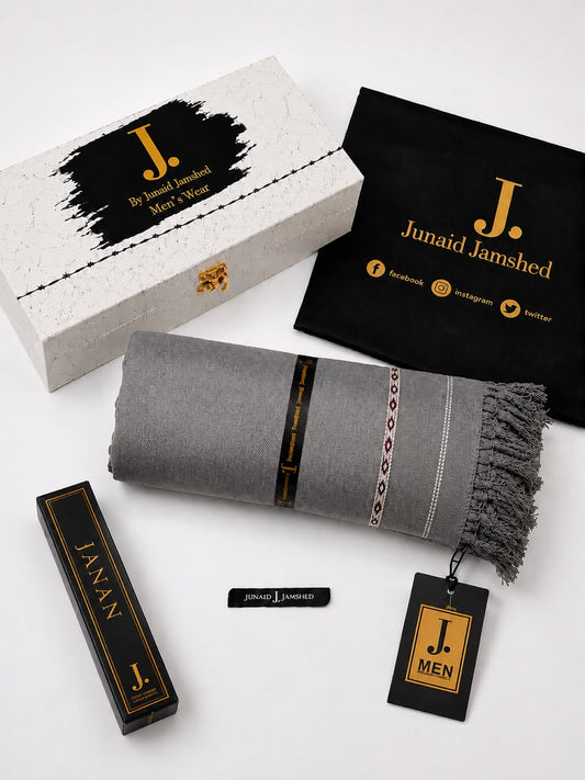 J. Men Premium Wool Shawl+ Perfume D-006