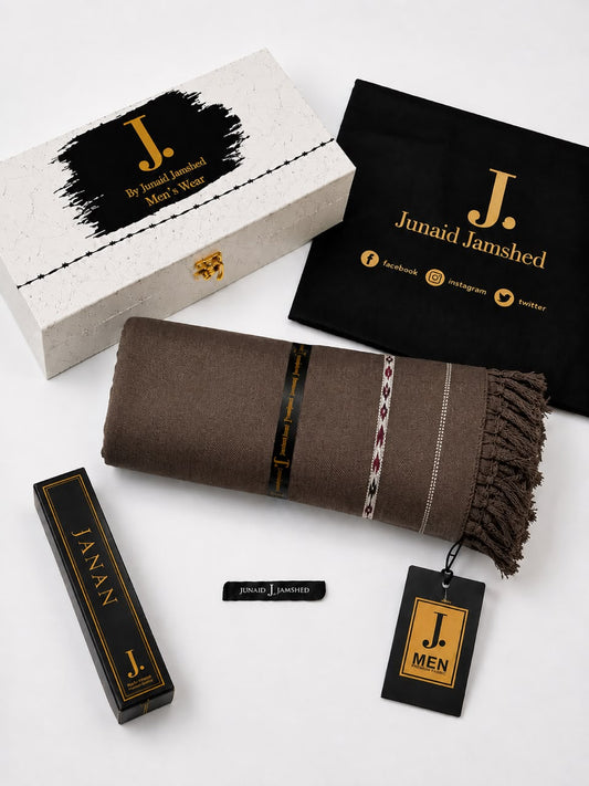 J. Men Premium Wool Shawl+ Perfume D-007