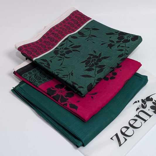 Zeen Printed Lawn Unstitched 3Piece D-176